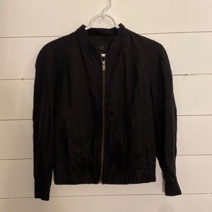 Banana Republic Black Bomber Jacket